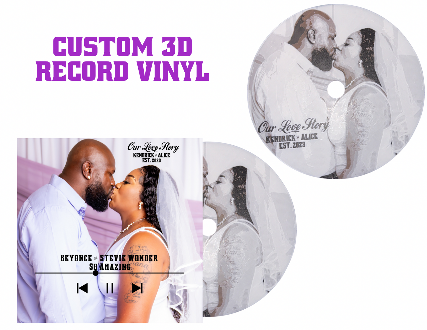 Custom 3D Record Vinyl