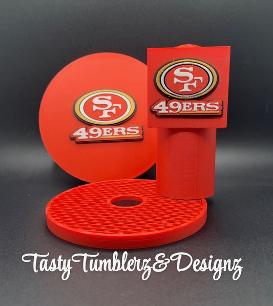 49ers Ninja Slushi Drip Tray Insert & Custom Handle Cover