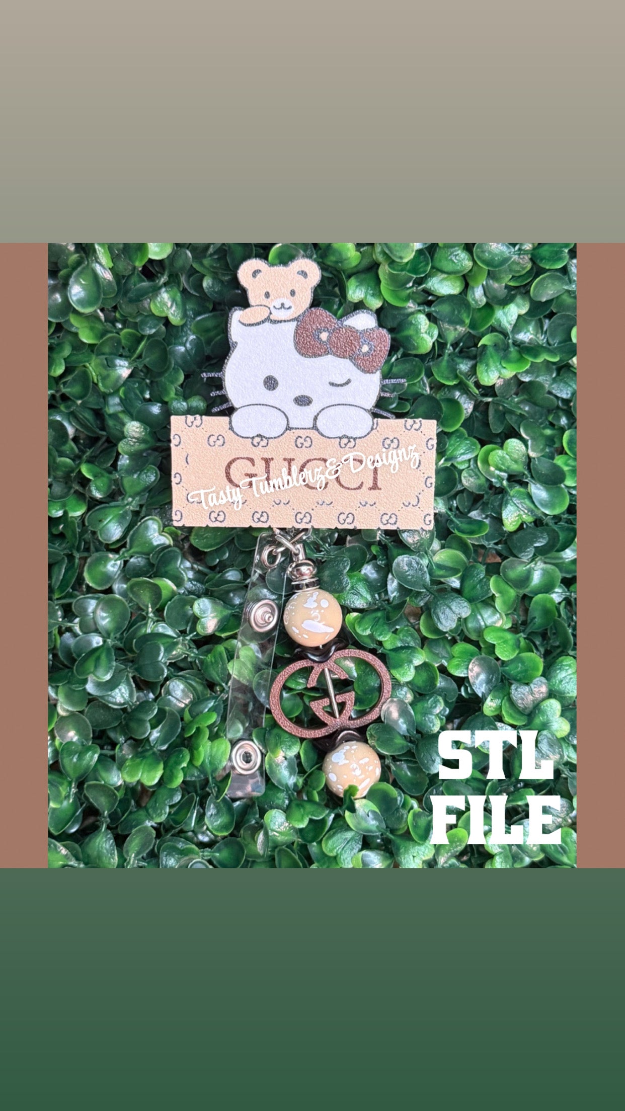 Gucci Hello Kitty Badge 3mf