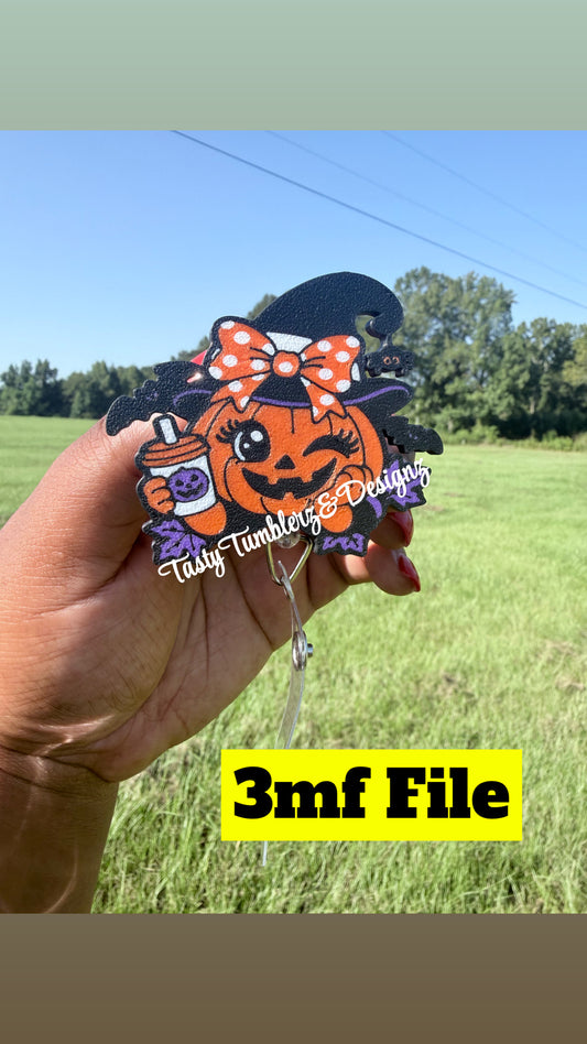 Halloween Pumpkin Badge.3mf