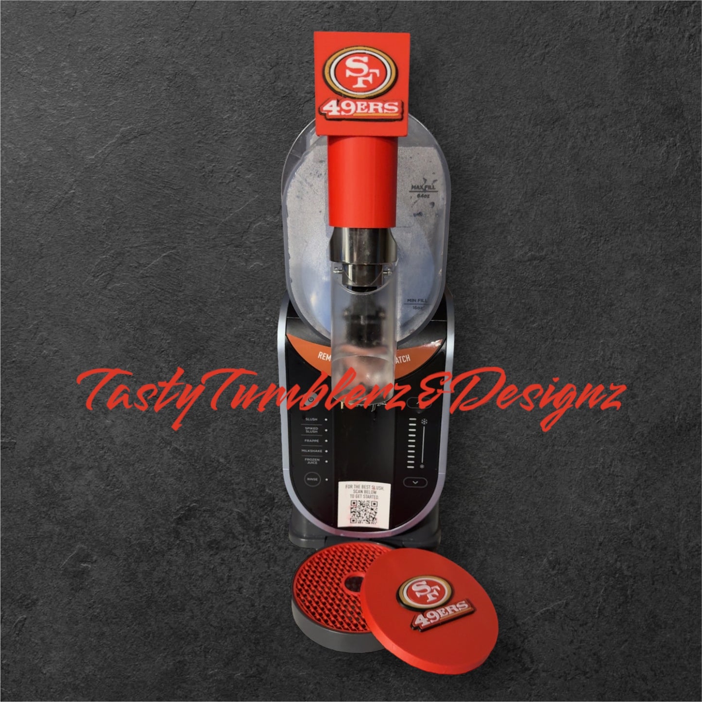 49ers Ninja Slushi Drip Tray Insert & Custom Handle Cover