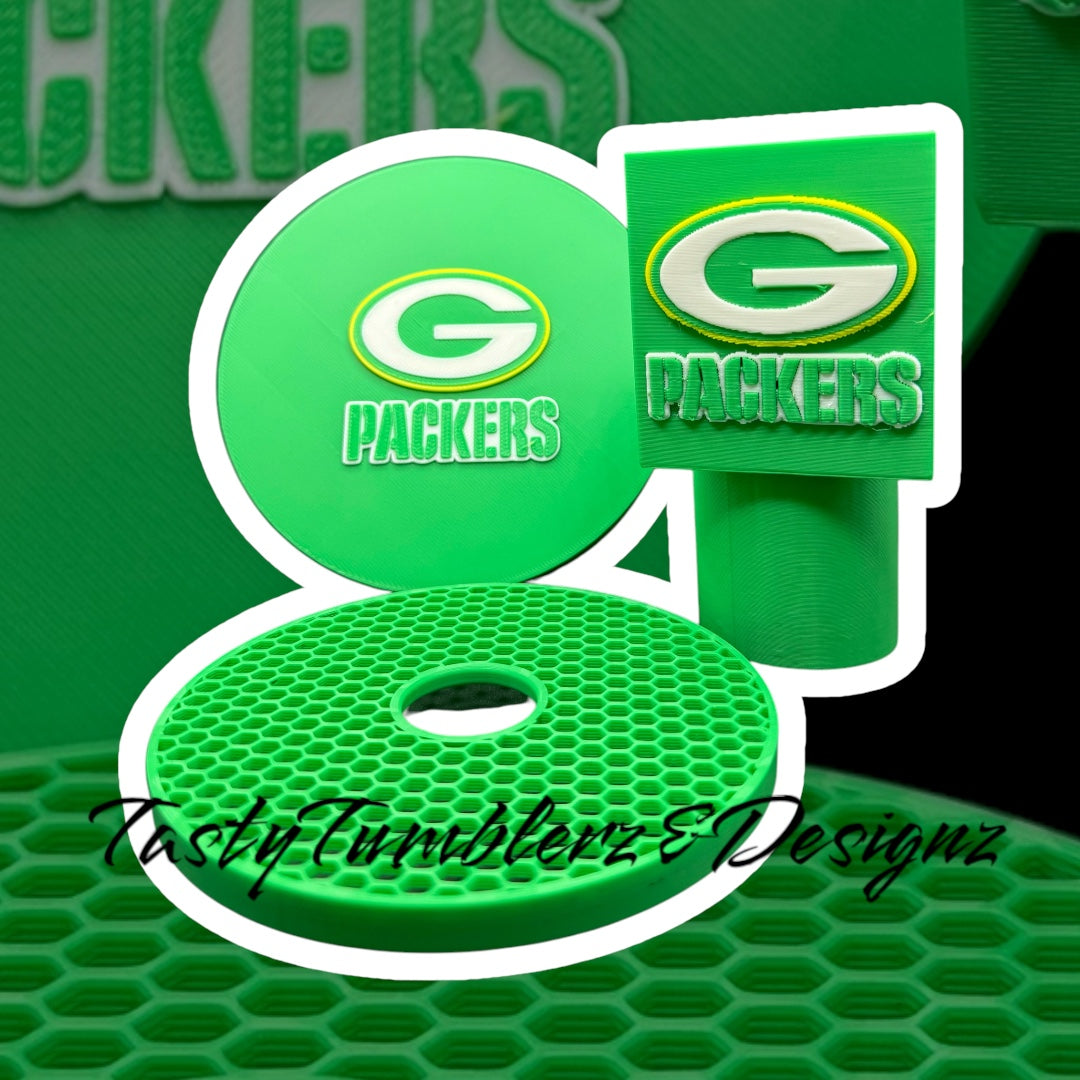 Green Bay Ninja Slushi Drip Tray Insert & Custom Handle Cover