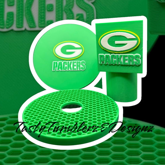 Green Bay Ninja Slushi Drip Tray Insert & Custom Handle Cover